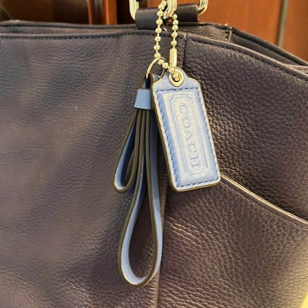 Coach Purple/blue tote - Picture 3 of 12